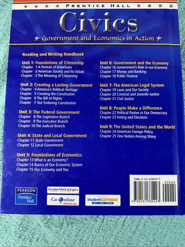 Civics:GovernmentandEconomics in Action by Prentice-Hall Staff (2003, Hardcover) gallery