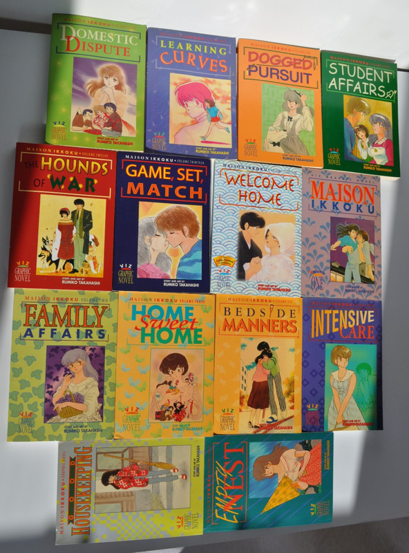 Maison Ikkoku Series Volumes 1-14 Rumiko Takahashi VIZ- 1994-2000- Manga Anime