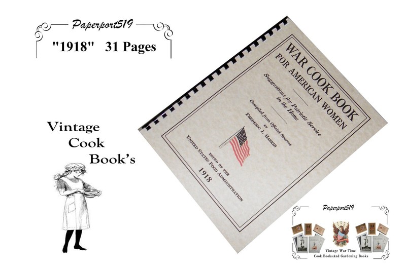 War Cook Book For American Women «1918» 31 Pages