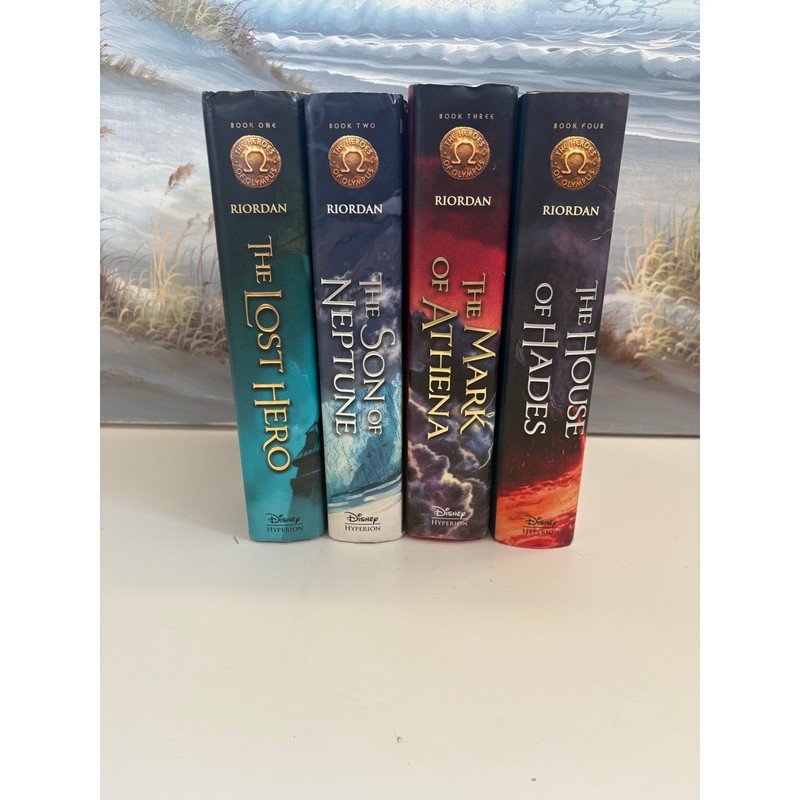 Rick Riordan Heroes of Olympus Hardcover Book Set Books 1-4 Disney Hyperion