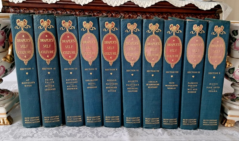 1907 Draper’s Self Culture Volumes 1 ~ 10 Personal Development History Sports