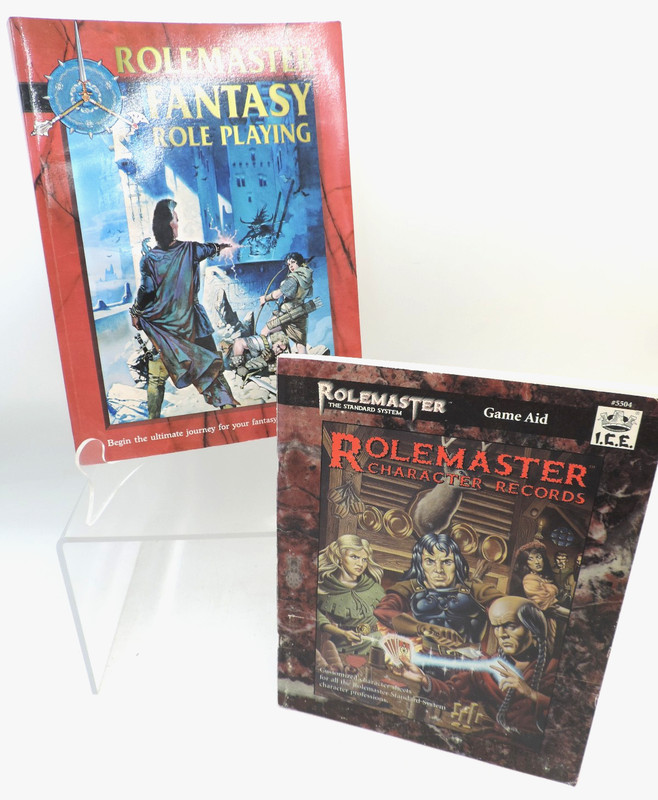 Rolemaster Fantasy Role Playing (2003) Lot w/ Character Records Book (1995) ICE