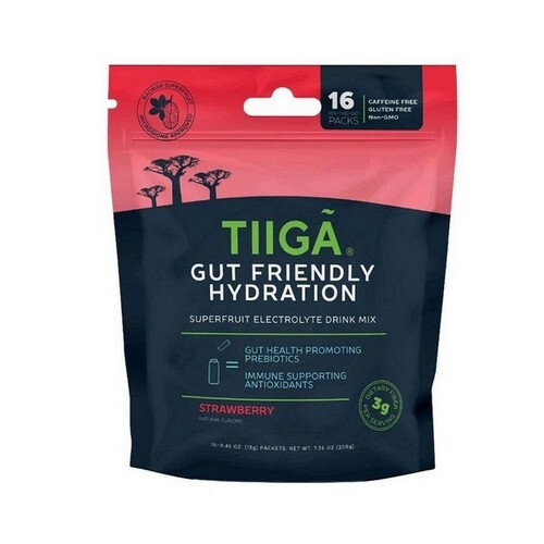 Strawberry Gut Friendly Hydration 16 Count (0.46 Oz) By The Humble Co