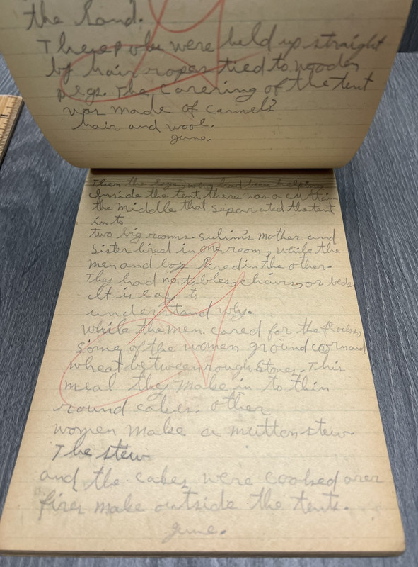 Vintage 1940 Roberts & Meck's Public School Pencil Tablet George E. Wagner USED gallery