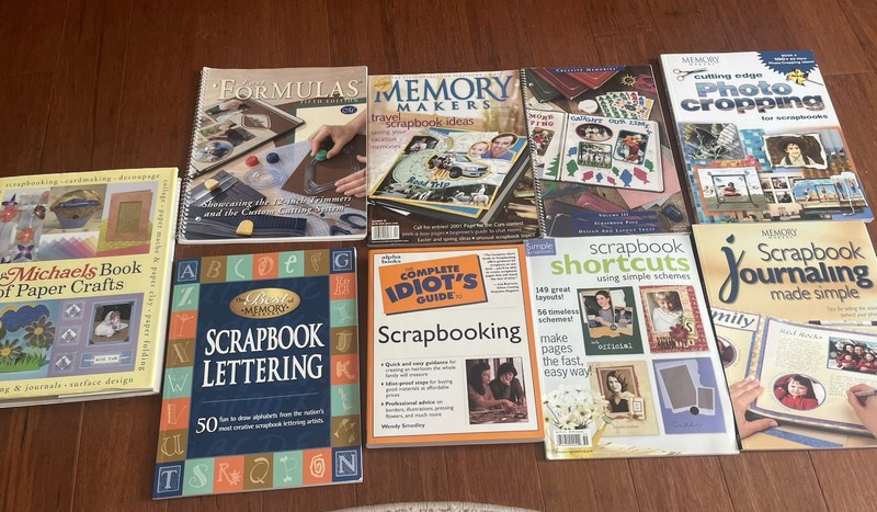 Lot of 9 Scrapbooking Books Tips Techniques Page Layouts Creative Memory Makers