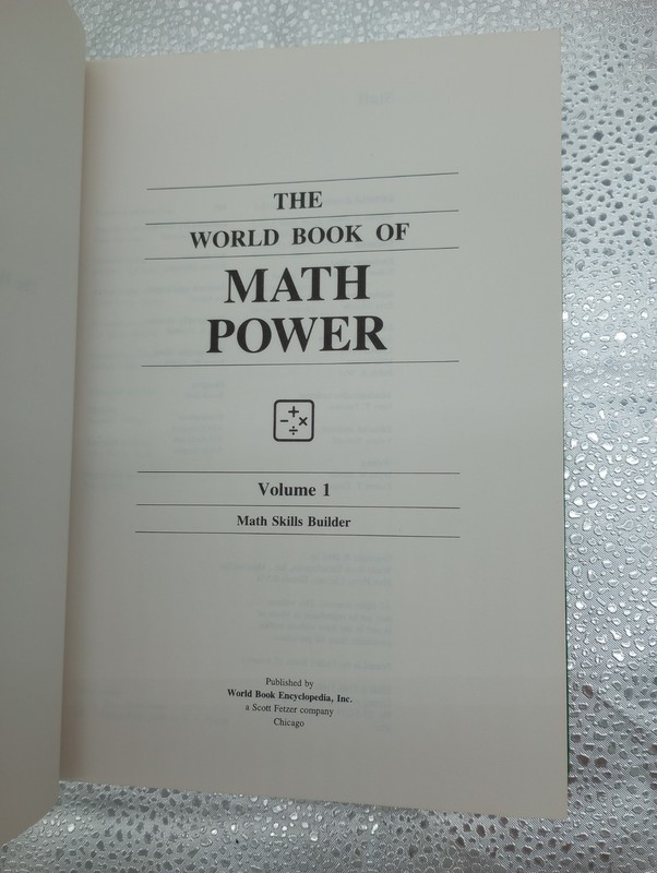 The World Book Of Math Power Volume 1 And 2 - Editor: William H. Nault gallery