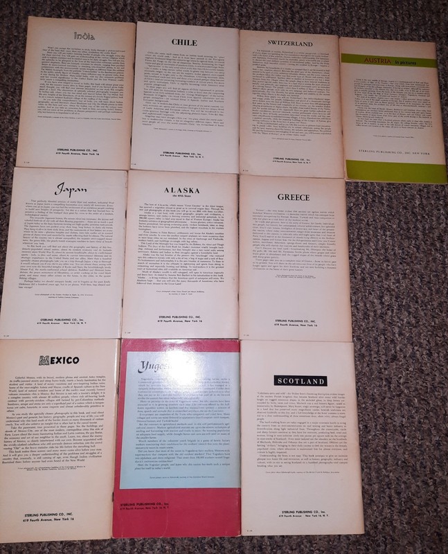 Visual Geography Series Book Lot Third Printing 1963 Sterling Publishing Co VTG gallery