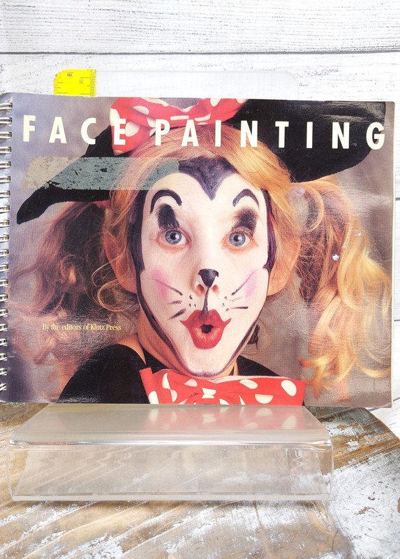 Vintage Klutz Guide – Face Painting Book Klutz Press 1990 Spiral Bound No Makeup