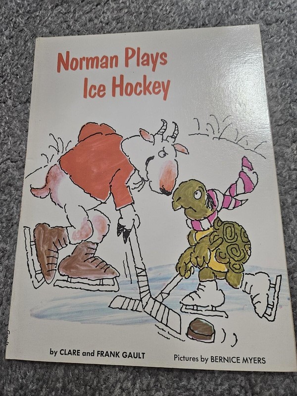 Norman Plays Ice Hockey Clare Frank Gault Bernice Myers Scholastic 1975 Hockey