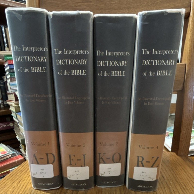 The Interpreter’s Dictionary of the Bible 4 Vol Illustrated Box Set Abingdon Pr…