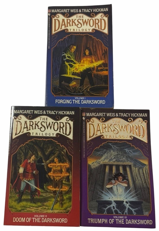 COMPLETE TRILOGY Vintage Darksword Margaret Weis Tracy Hickman 1 2 3 Paperback