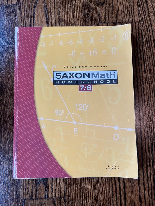 Saxon Math – Homeschool – Solutions Manual – 7/6