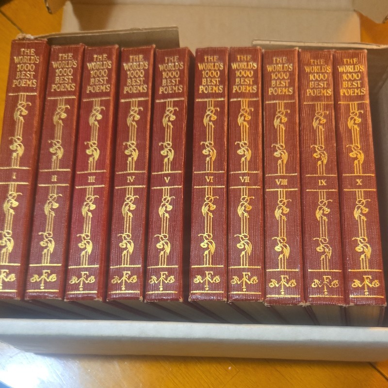 Funk & Wagnalls Poetry Collector’s Edition 10 Vol Set Berton Braley Editor