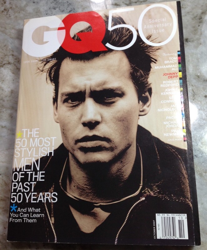 GQ MAGAZINE JOHNNY DEPP COVER AMBER HEARD 5O FASHION ISSUE 2007~472 PAGES !