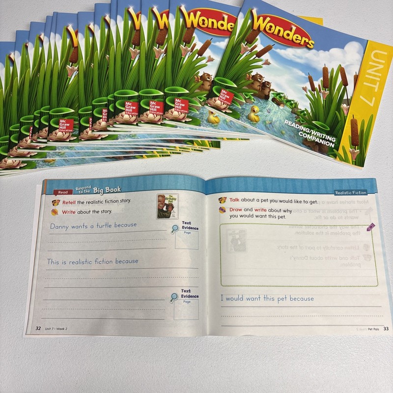 Wonders Grade K Reading/ Writing Companion Unit 7 by McGraw Hill LOT 16 TOTAL gallery
