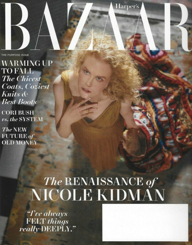 Harper’s Bazaar Magazine Nicole Kidman Fall Fashion Cori Bush Anita Hill 2021