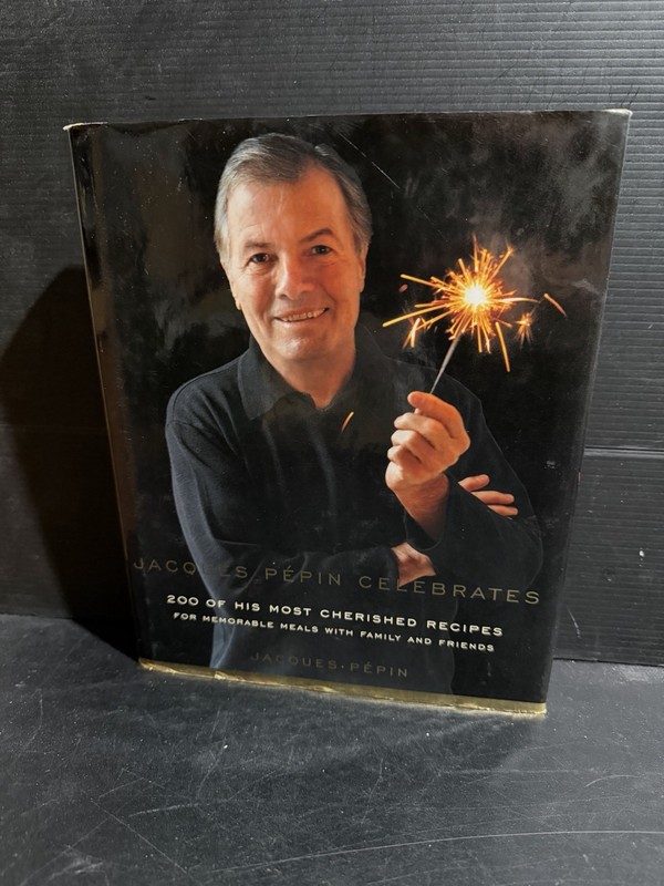 SIGNED 1ST Edition JACQUES PEPIN CELEBRATES by Jacques Pepin HC DJ 2001 Cookbook