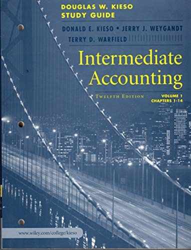 Intermediate Accounting: Study – Paperback, by Kieso Donald E.; – Very Good