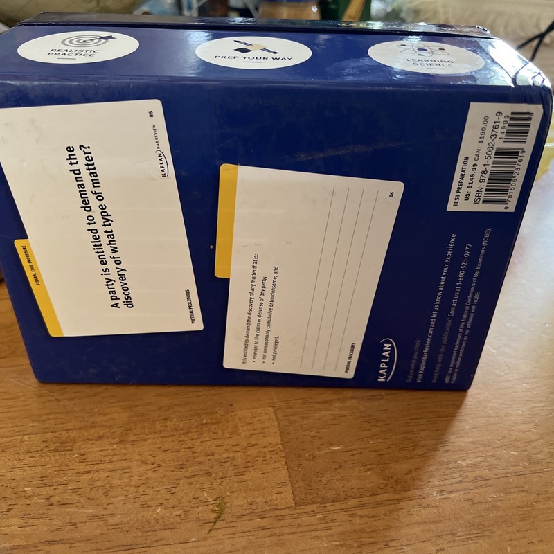 Kaplan Bar Review Bar Exam MBE Flashcards Color-Coded 700 Cards 2018 gallery