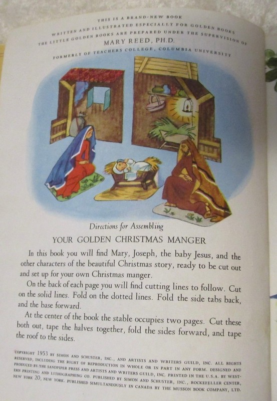 Christmas Manger © 1953 "A" printing (The Little Golden Cut-Out) gallery