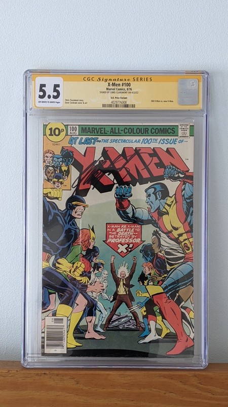 X-Men 100 – 1976 – Chris Claremont Signed CGC