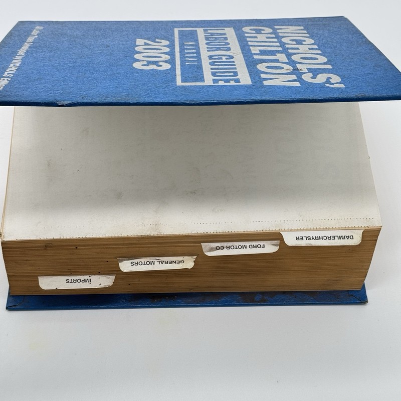Nichols' Chilton Labor Guide Manual 1981-2003 ORIGINAL gallery