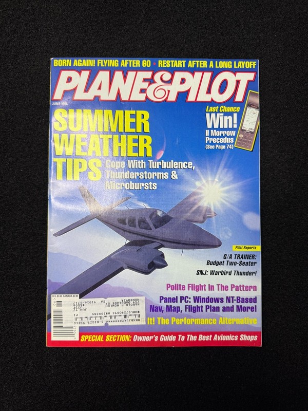 Plane & Pilot Magazine June 1996 Aviation Flying Weather Tips GPS Navigation