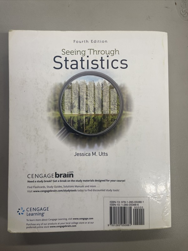 Seeing Through Statistics By Jessica M. Utts Fourth Edition gallery