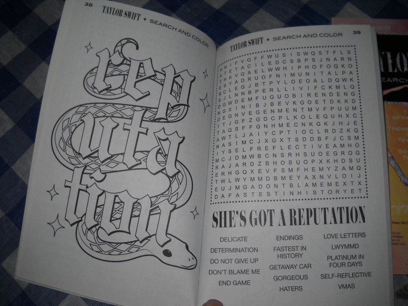 NEW Taylor Swift Coloring Book/Word Search Puzzle Book 31 puzzles/32 color pages gallery