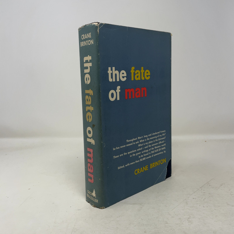 the fate of man by Crane Brinton HC First Edition Very Good 1961