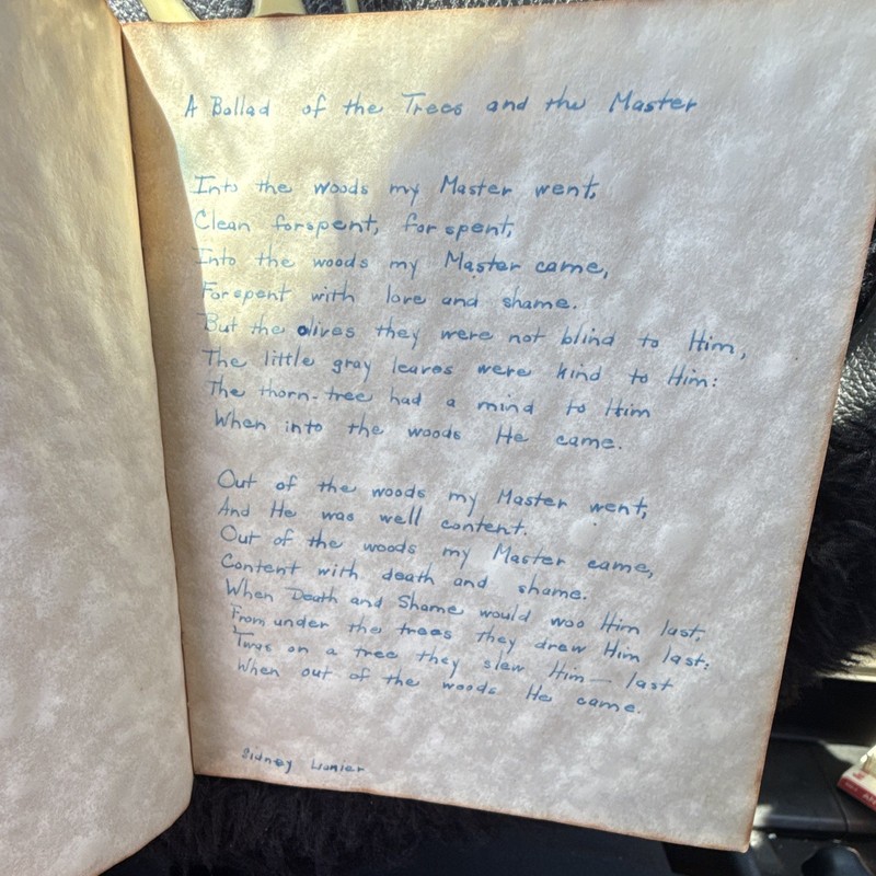 Sidney Lanier & Conrad Aiken A Ballad of the Trees and the Master HC Poetry gallery