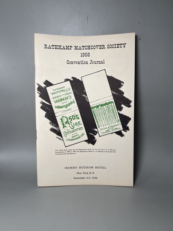 Vintage 1956 Rathkamp Matchcover Society Convention Journal New York Ephemera Bo