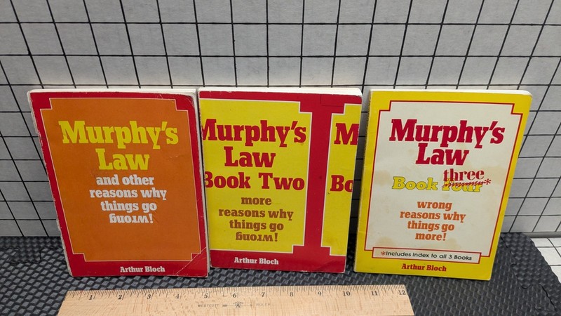 Murphy’s Law Series Arthur Bloch Paperback Humor Comedy Three 3 Books