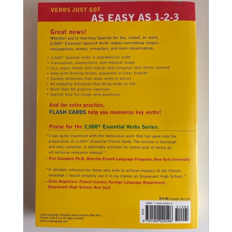 Living Language Spanish 6000 Essential Words & 2000 Essential Verbs Book Set CD gallery
