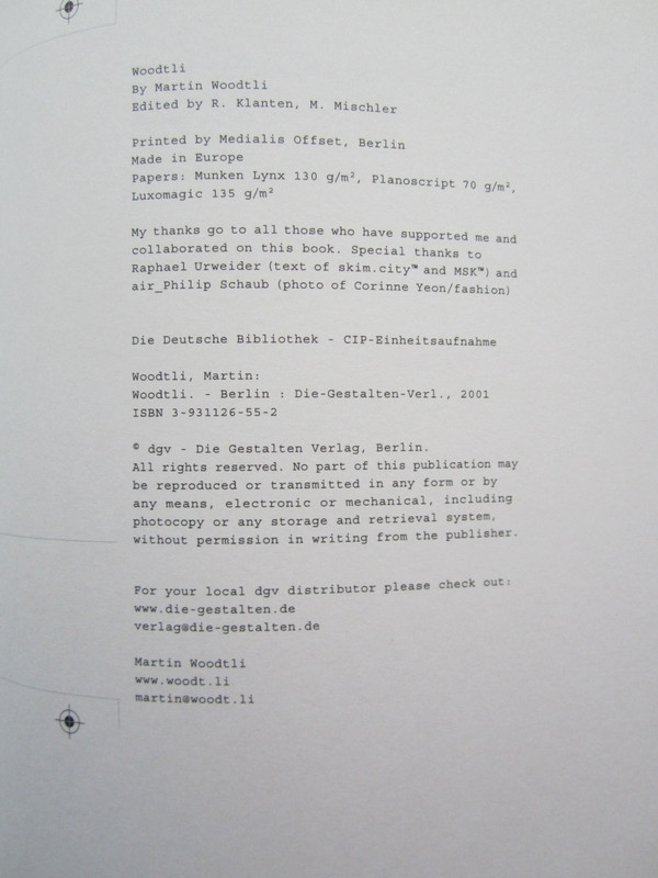 Woodtli by Martin Woodtli 2001 ART DESIGN BOOKS gallery