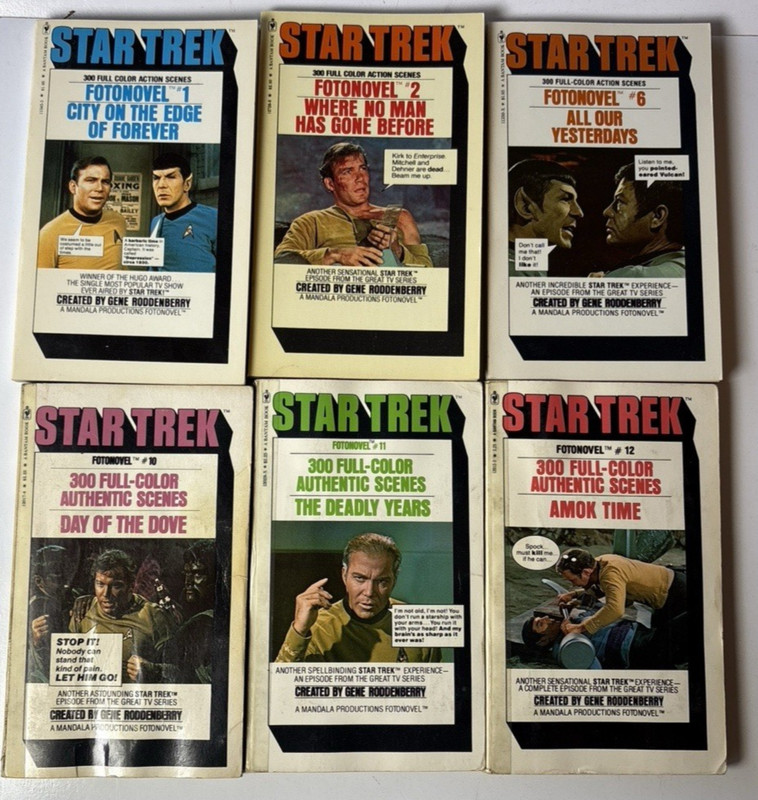 Lot of 6 STAR TREK FOTONOVELS 1ST PRINTINGS 1977-1978 BANTAM (23)