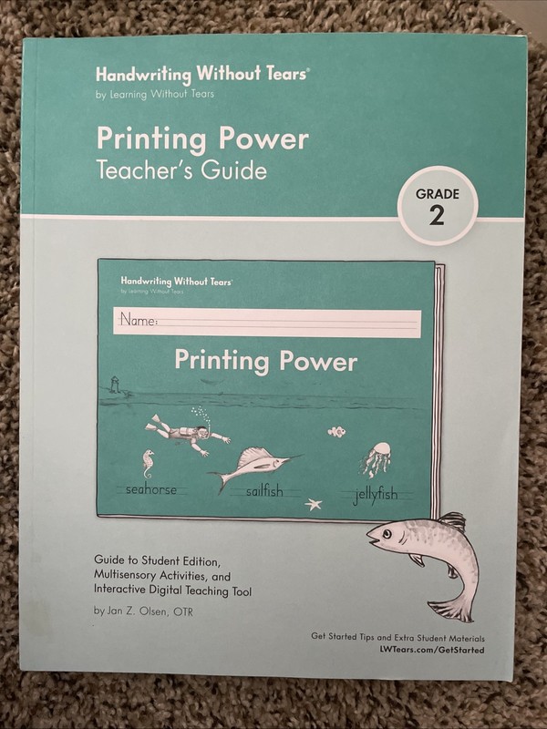 Learning Without Tears – Printing Power Teacher’s Guide – LIKE NEW