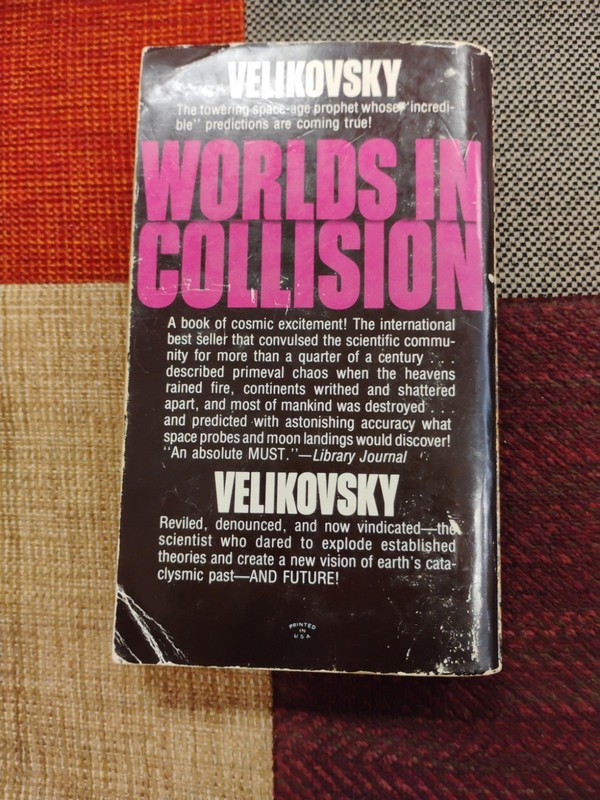 Worlds In Collision Immanuel Velikovsky 1977 Vintage Paperback gallery