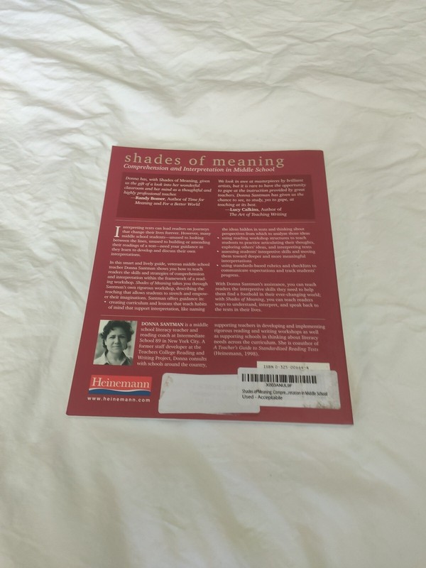 Shades of Meaning : Comprehension and Interpretation in Middle School by... gallery