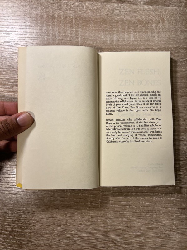 Zen Flesh Zen Bones Paul Reps Paperback Book Anchor Books Zen Writings gallery