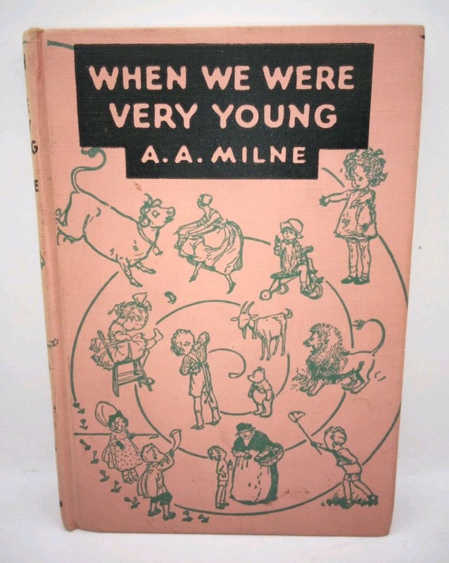 When We Were Very Young, A.A. Milne, hardcover, vintage July 1949 EP Dutton