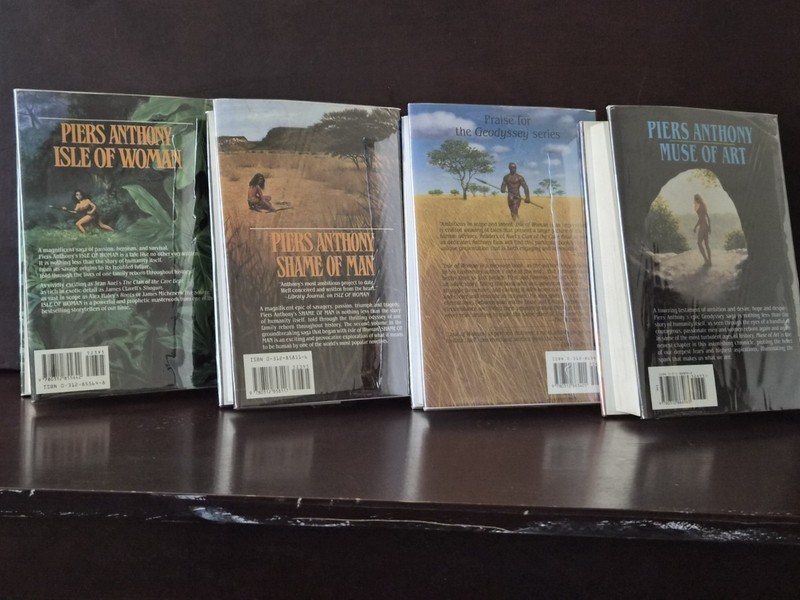 Piers Anthony Geodyssey Set 1-4 1st/1st Tor HCDJ Brodart Mylar LN Fantasy gallery