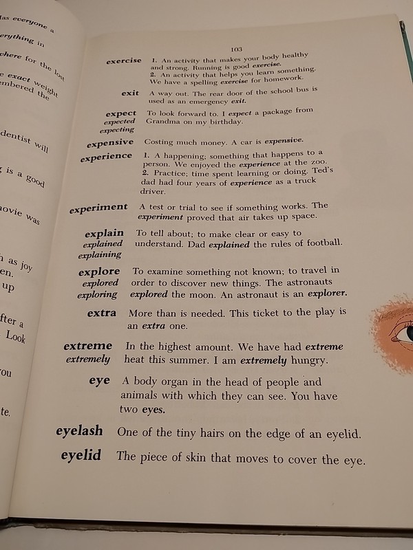 Vintage The Weekly Reader Beginning Dictionary, 1973, Illustrated Hardcover gallery