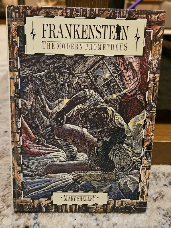 Frankenstein The Modern Prometheus Mary Shelley 1989 Illustrated Peter Bedrick