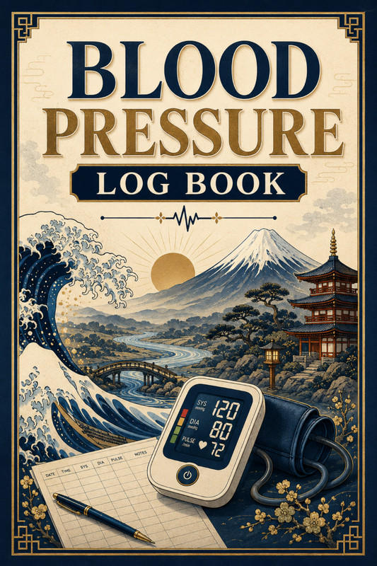 Blood Pressure Log Book Journal Tracked 6 X 9 Paperback