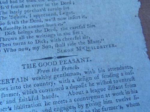FATHER & SON: OR--DICK OUTWITTED w/ Benjamin Franklin 1818 Chapbook fragment gallery