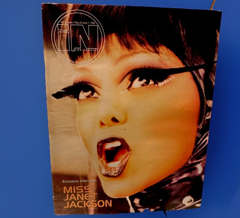 IN LGBTQ Magazine- Los Angeles – May/June 1999- Janet Jackson Interview- Rare