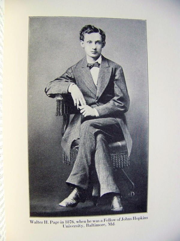 1922 1st Edition THE LIFE & LETTERS OF WALTER H. PAGE Two Volume Set w/DJ's gallery