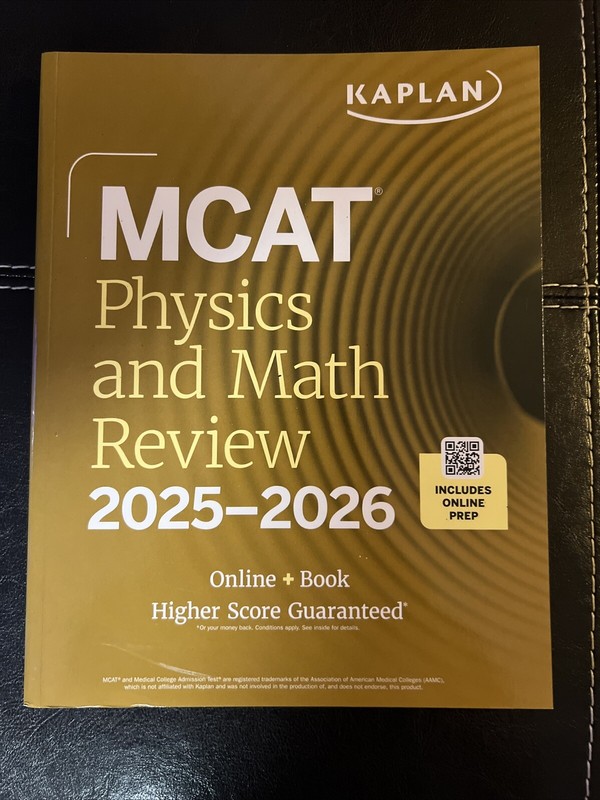 MCAT Physics and Math Review 2025-2026: Online + Book (Kaplan Test Prep)