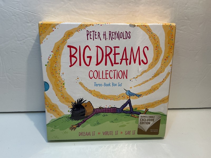 Peter H Reynolds Big Dreams Collection 3 Book Box Set with Poster (SEALED)